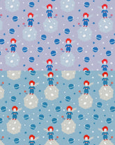 韓國半碼數位紡織印花小王子圖案布料